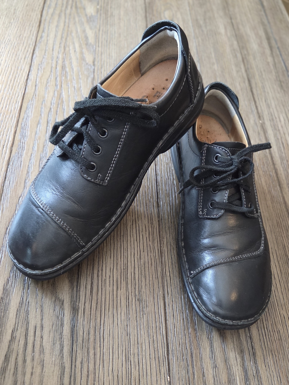 Finn Comfort Black Lexington Oxford Shoes